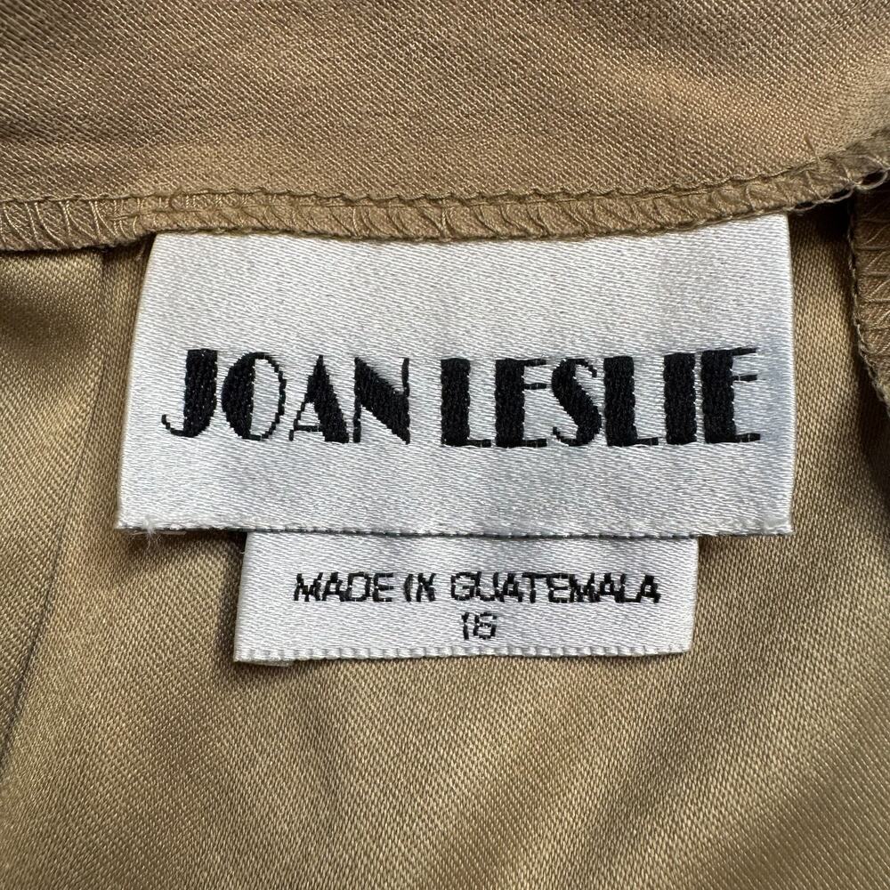 VTG Joan Leslie 3pc Skirt & Pants Beige Khaki Suit Womens Size 16 NWT Business - Picture 11 of 16